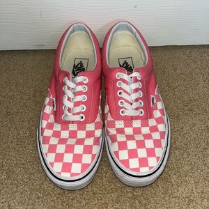 Vans Pink Checkered Sneakers